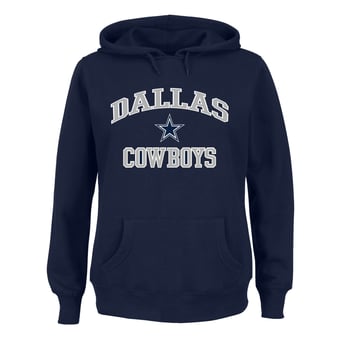 Women's Fanatics Navy Dallas Cowboys Plus Size Heart & Soul Hoodie