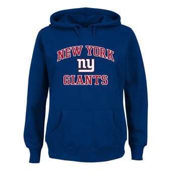 Women's Fanatics Royal New York Giants Plus Size Heart & Soul Hoodie