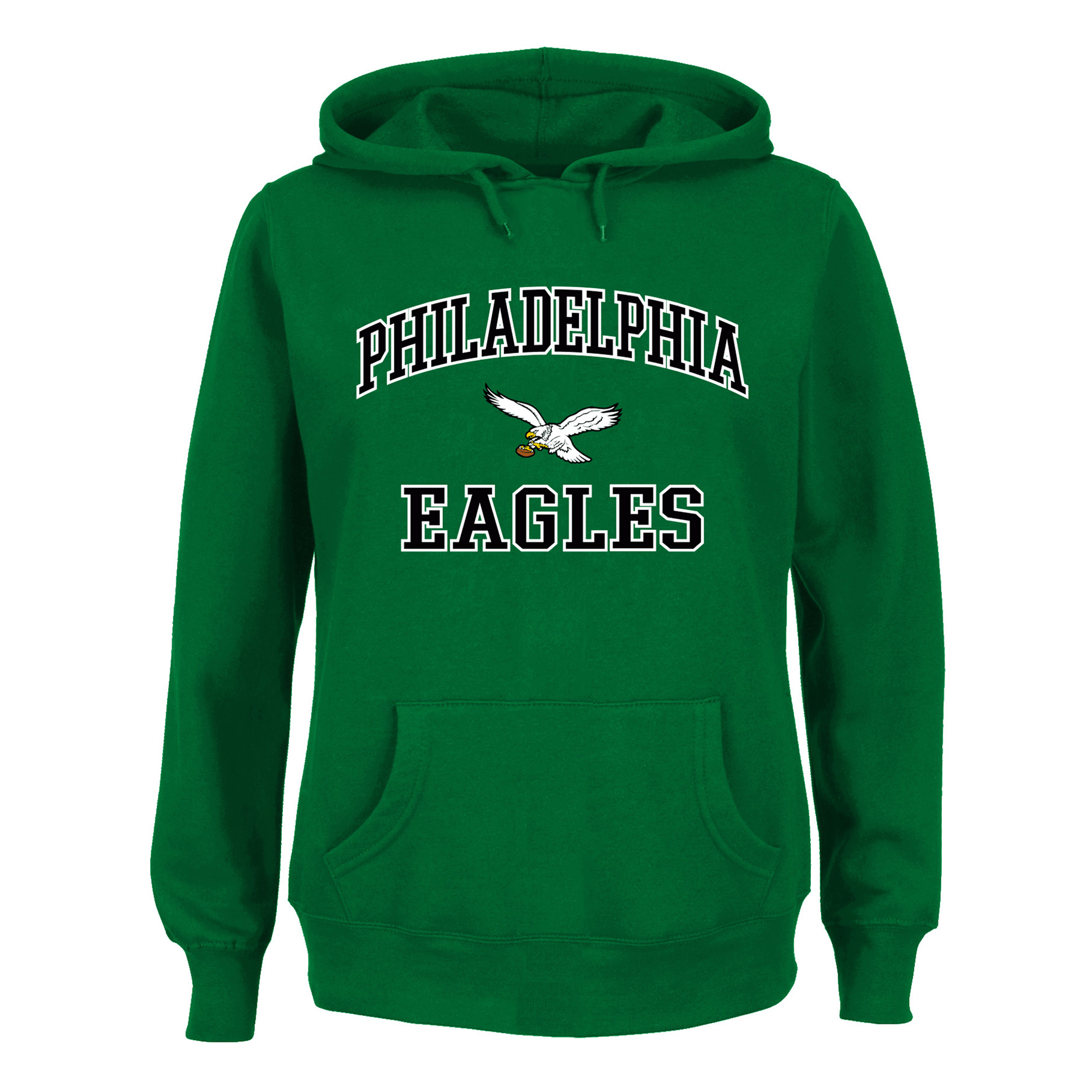 Women's Fanatics Kelly Green Philadelphia Eagles Plus Size Heart & Soul Hoodie