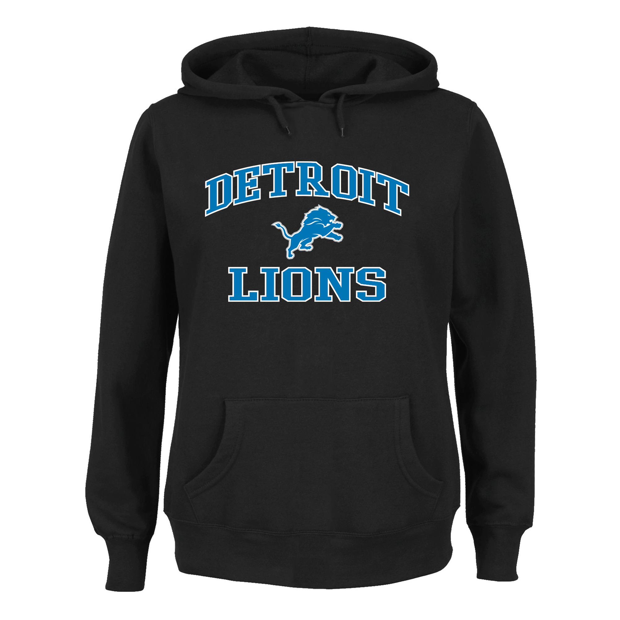 Women's Fanatics Black Detroit Lions Plus Size Heart & Soul Hoodie