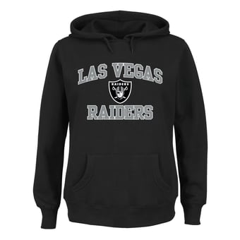 Women's Fanatics Black Las Vegas Raiders Plus Size Heart & Soul Hoodie