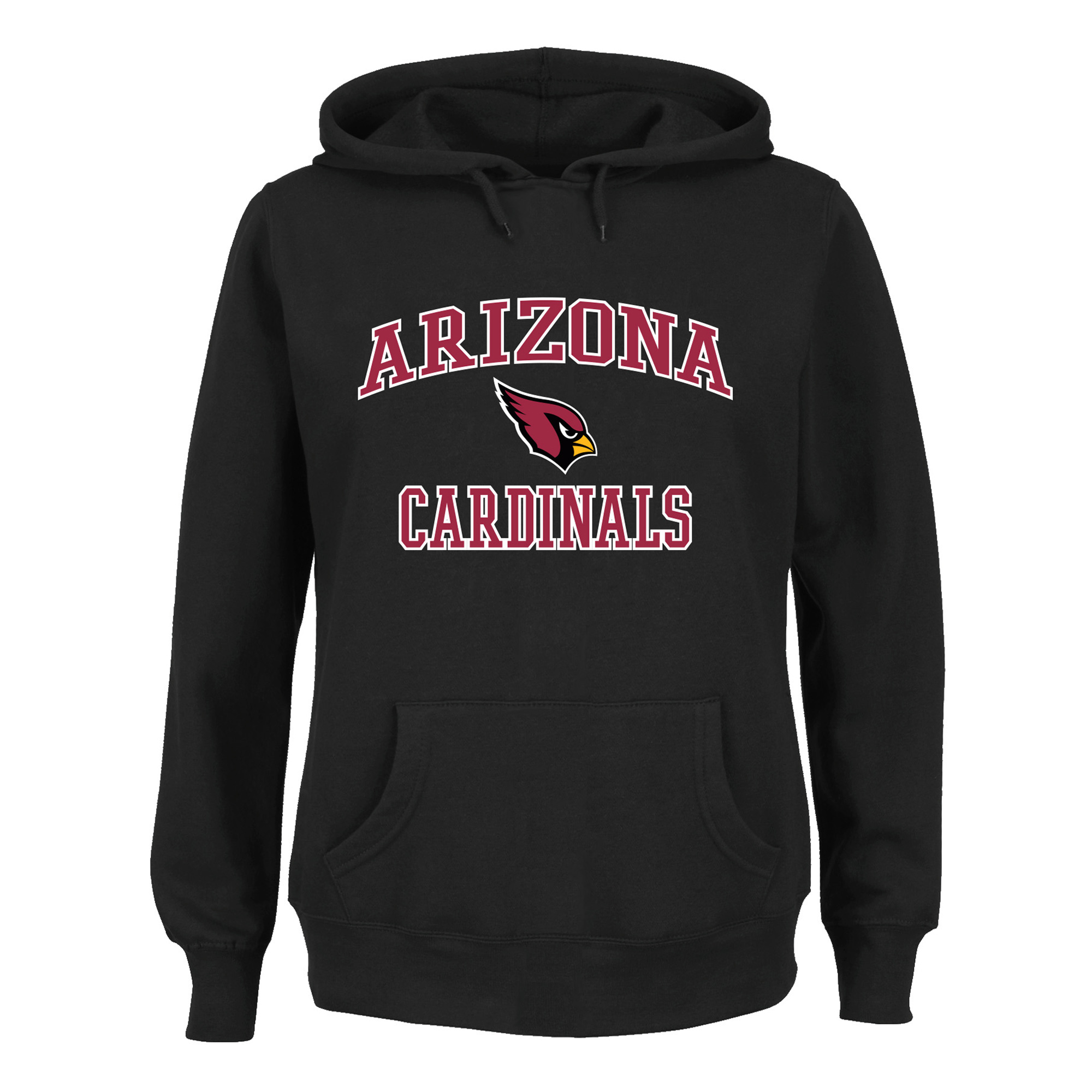 Women's Fanatics Black Arizona Cardinals Plus Size Heart & Soul Hoodie