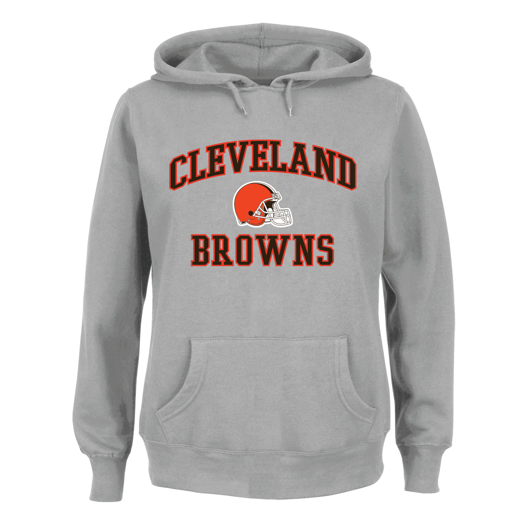 Women's Fanatics Heather Gray Cleveland Browns Plus Size Heart & Soul Hoodie