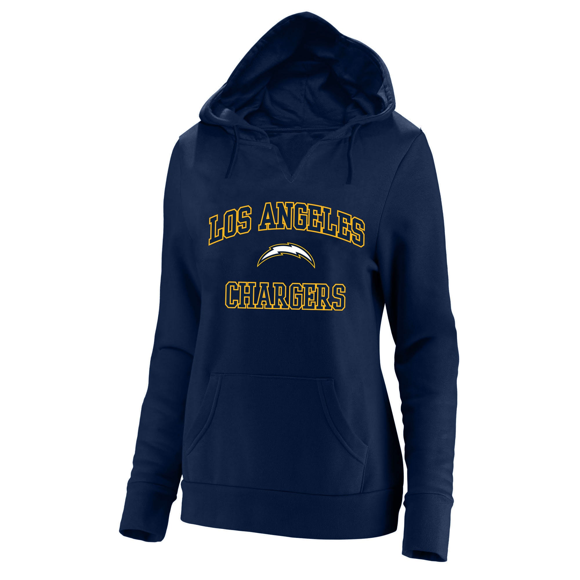 Women’s Fanatics Navy Los Angeles Chargers Plus Size Heart & Soul V-Neck Hoodie Women’s Fanatics Navy Los Angeles Chargers Plus Size Heart & Soul V-Neck Hoodie