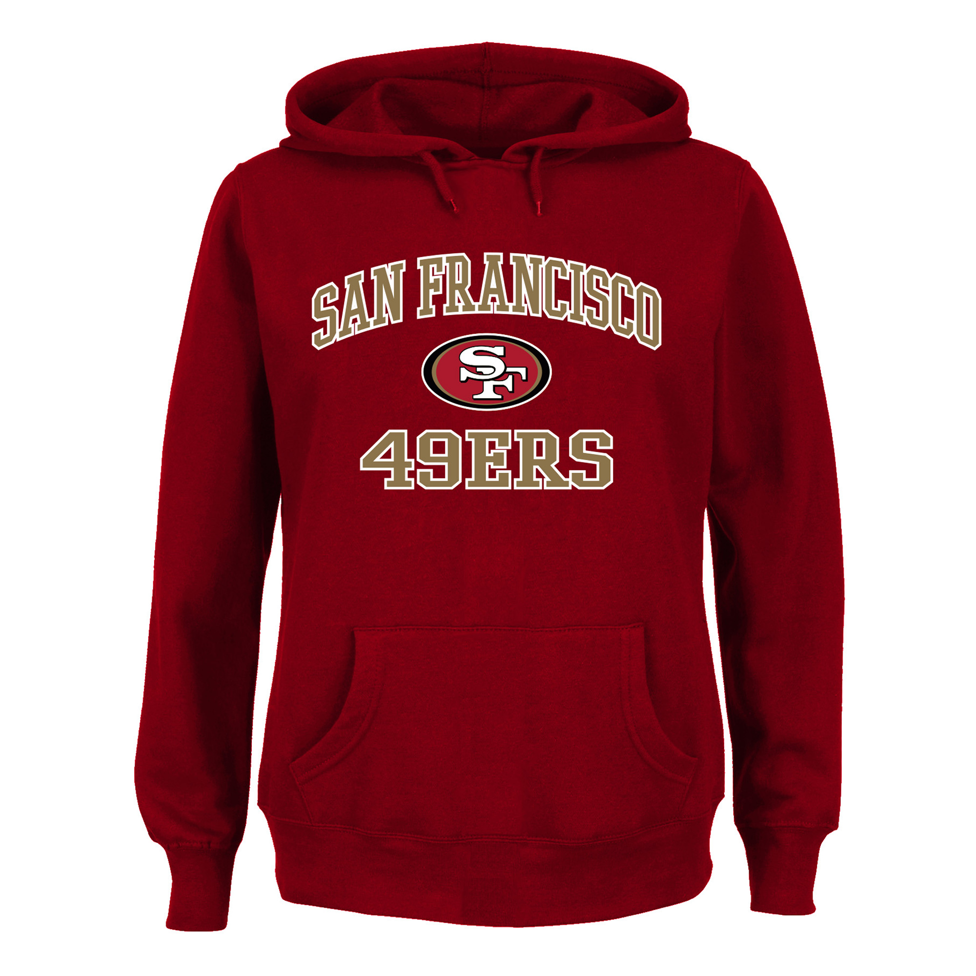 Women's Fanatics Scarlet San Francisco 49ers Plus Size Heart & Soul Hoodie