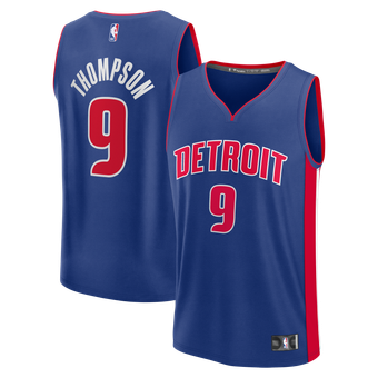 Men's Fanatics Ausar Thompson Blue Detroit Pistons Fast Break Jersey - Icon Edition