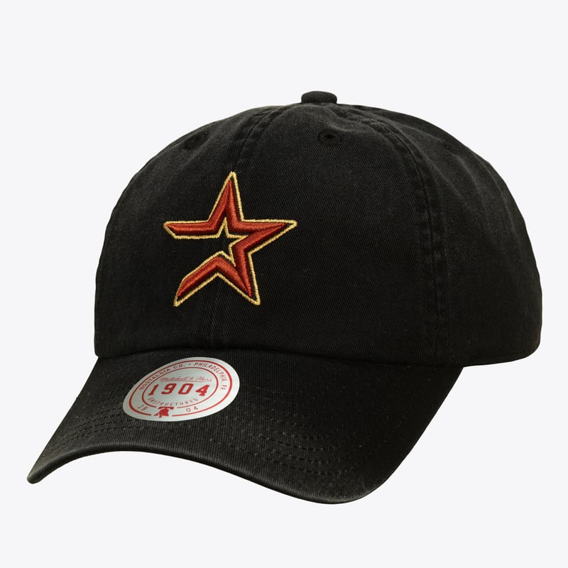 Unisex Mitchell & Ness Black Houston Astros 1904 Soft Wash Cooperstown Adjustable Hat