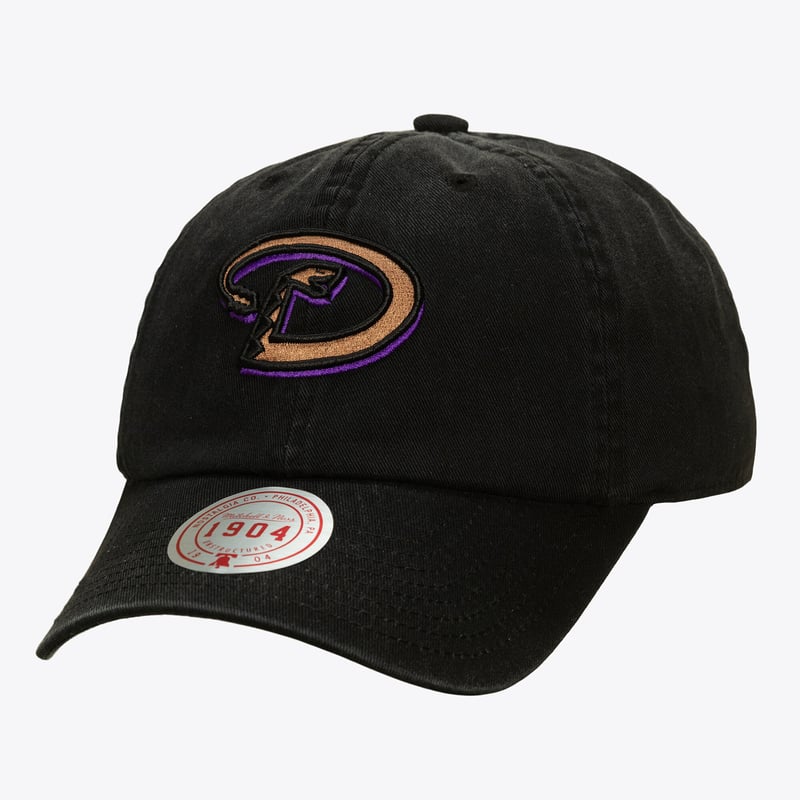 Unisex Mitchell & Ness Black Arizona Diamondbacks 1904 Soft Wash Cooperstown Adjustable Hat