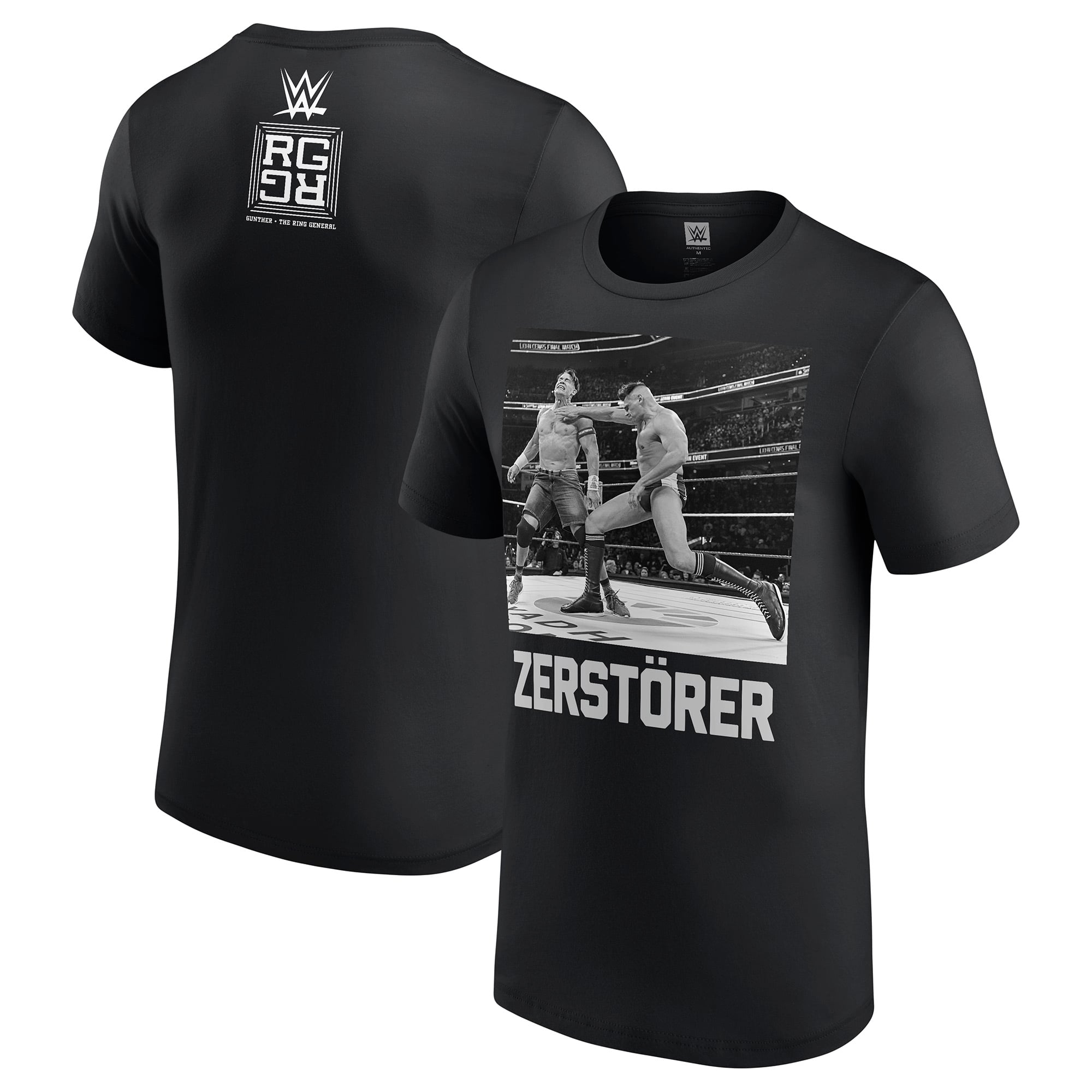 Men's Black Gunther Zerstorer Graphic T-Shirt