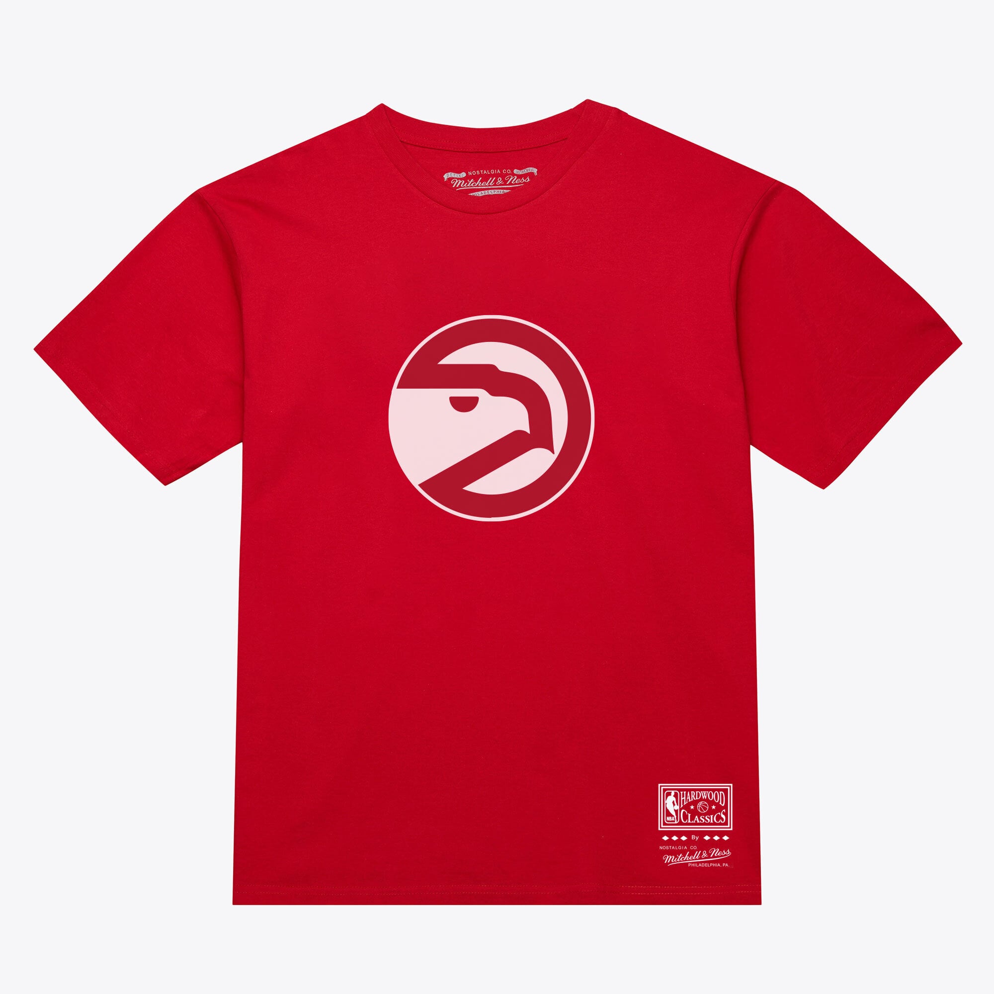 Unisex Mitchell & Ness  Red Atlanta Hawks Hardwood Classics Arch T-Shirt