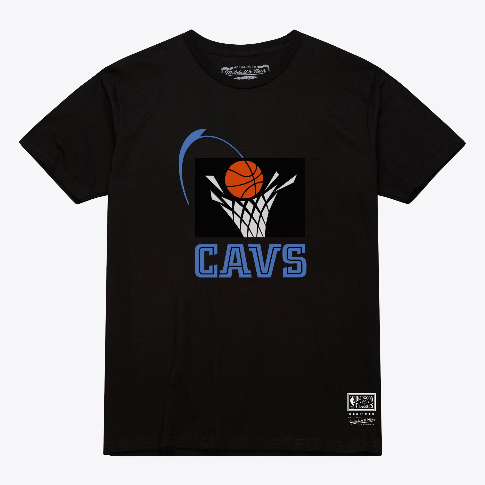 Unisex Mitchell & Ness  Black Cleveland Cavaliers Hardwood Classics Arch T-Shirt