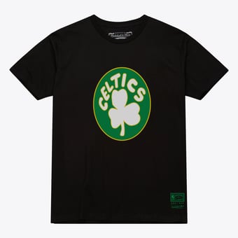 Unisex Mitchell & Ness  Black Boston Celtics Hardwood Classics Arch T-Shirt