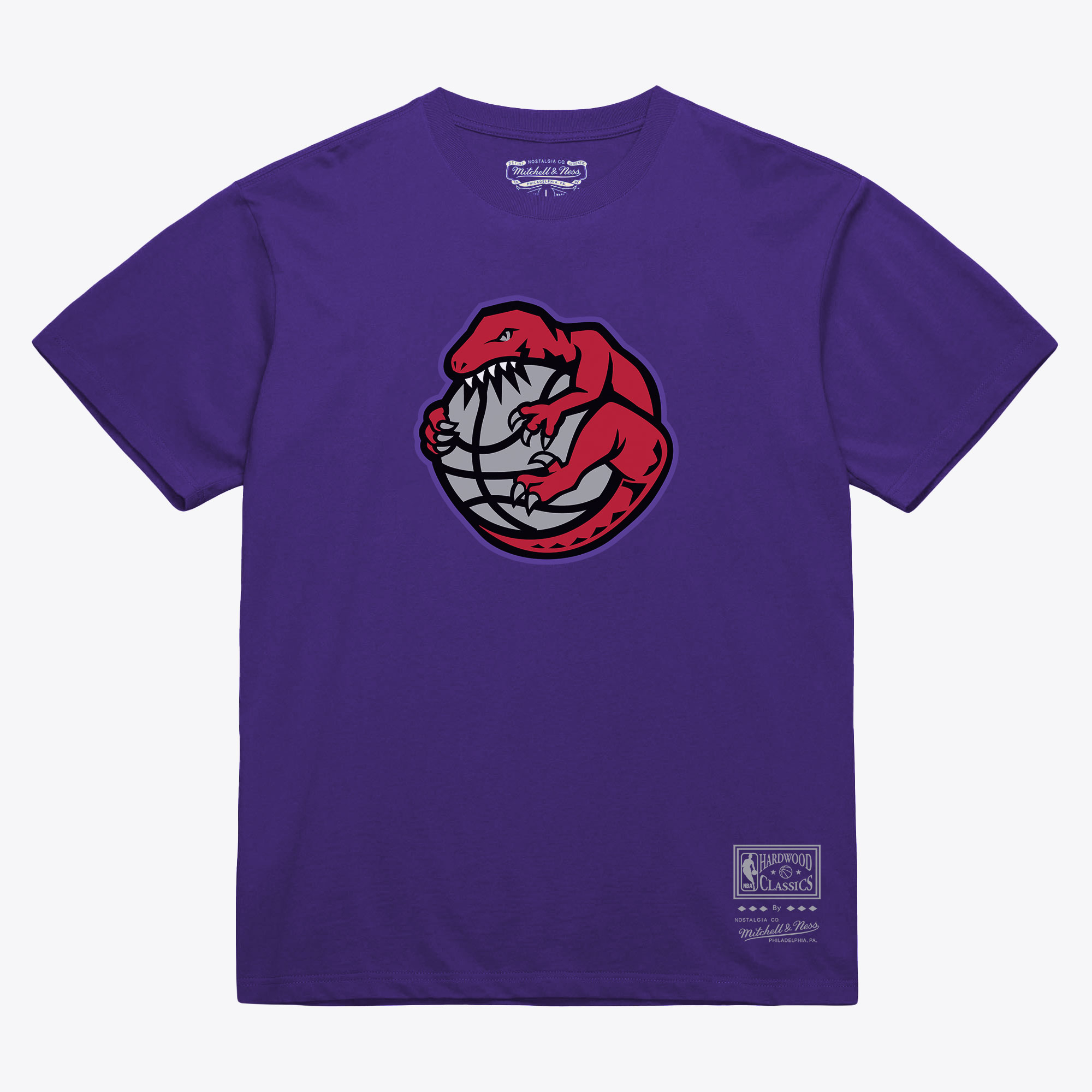 Unisex Mitchell & Ness Purple Toronto Raptors Hardwood Classics Arch T-Shirt