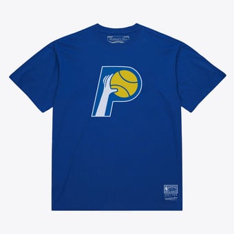 Unisex Mitchell & Ness  Royal Indiana Pacers Hardwood Classics Arch T-Shirt