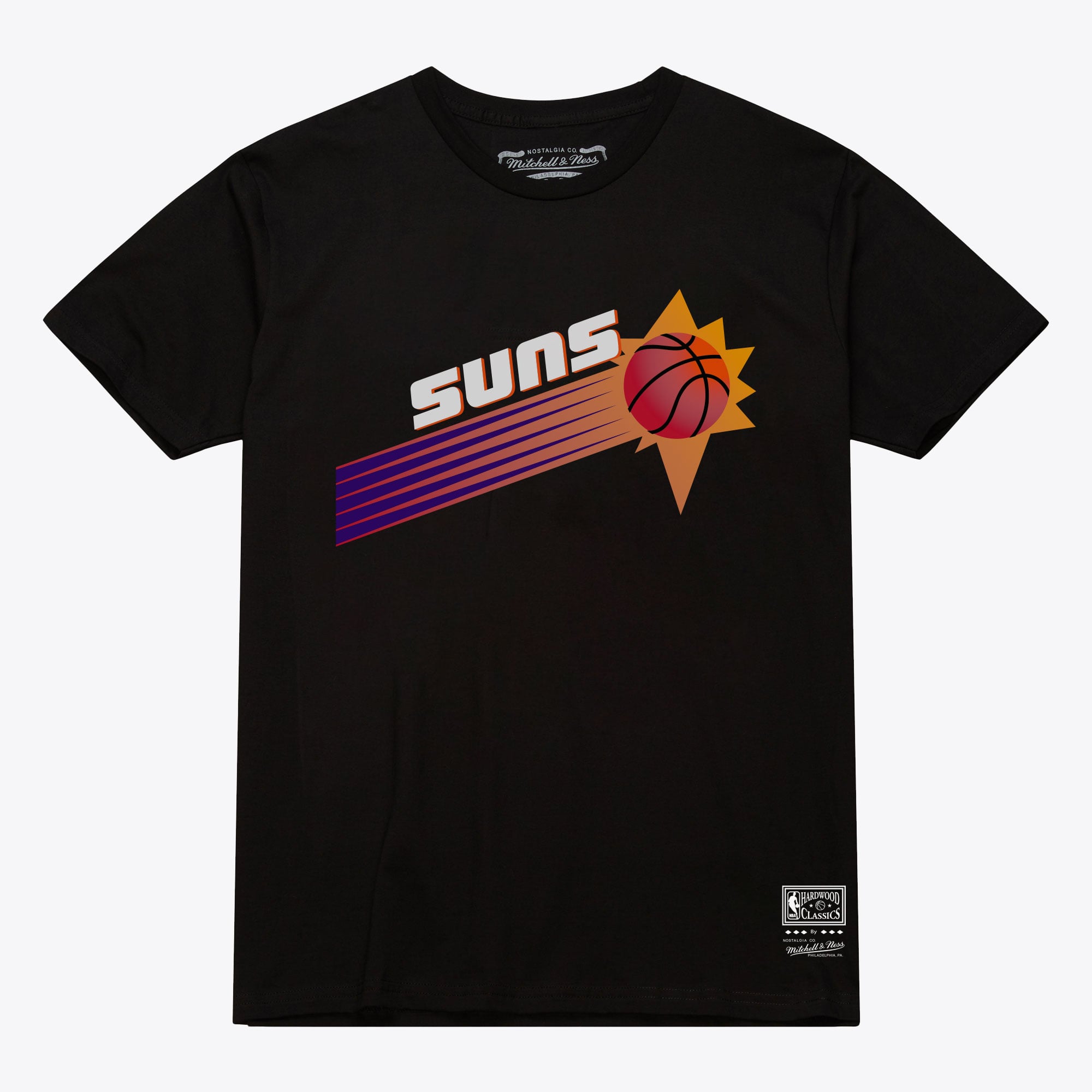 Unisex Mitchell & Ness Black Phoenix Suns Hardwood Classics Arch T-Shirt