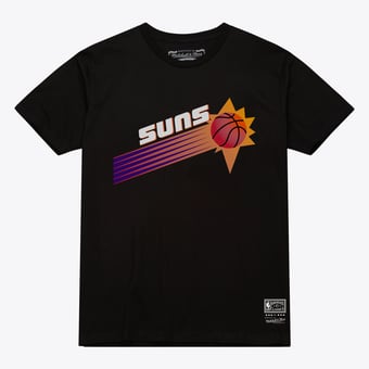 Unisex Mitchell & Ness  Black Phoenix Suns Hardwood Classics Arch T-Shirt