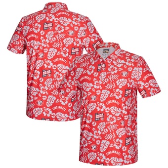 Men's Reyn Spooner Red Cincinnati Reds Big & Tall Cooperstown Collection PUA Performance Polo