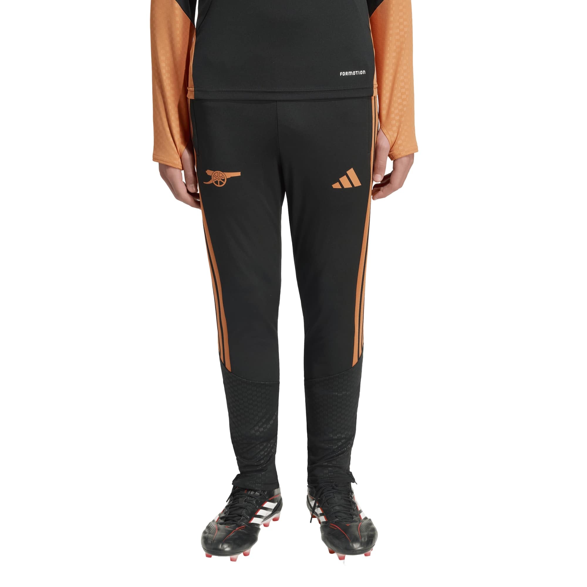 Arsenal adidas Training Pants - Black - Kids: retailer-supplied image