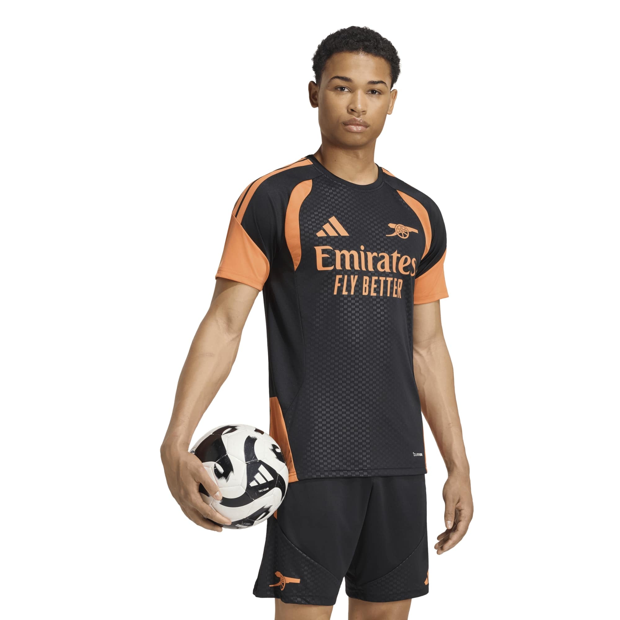 Camiseta de entrenamiento del Arsenal adidas - Negra: retailer-supplied image