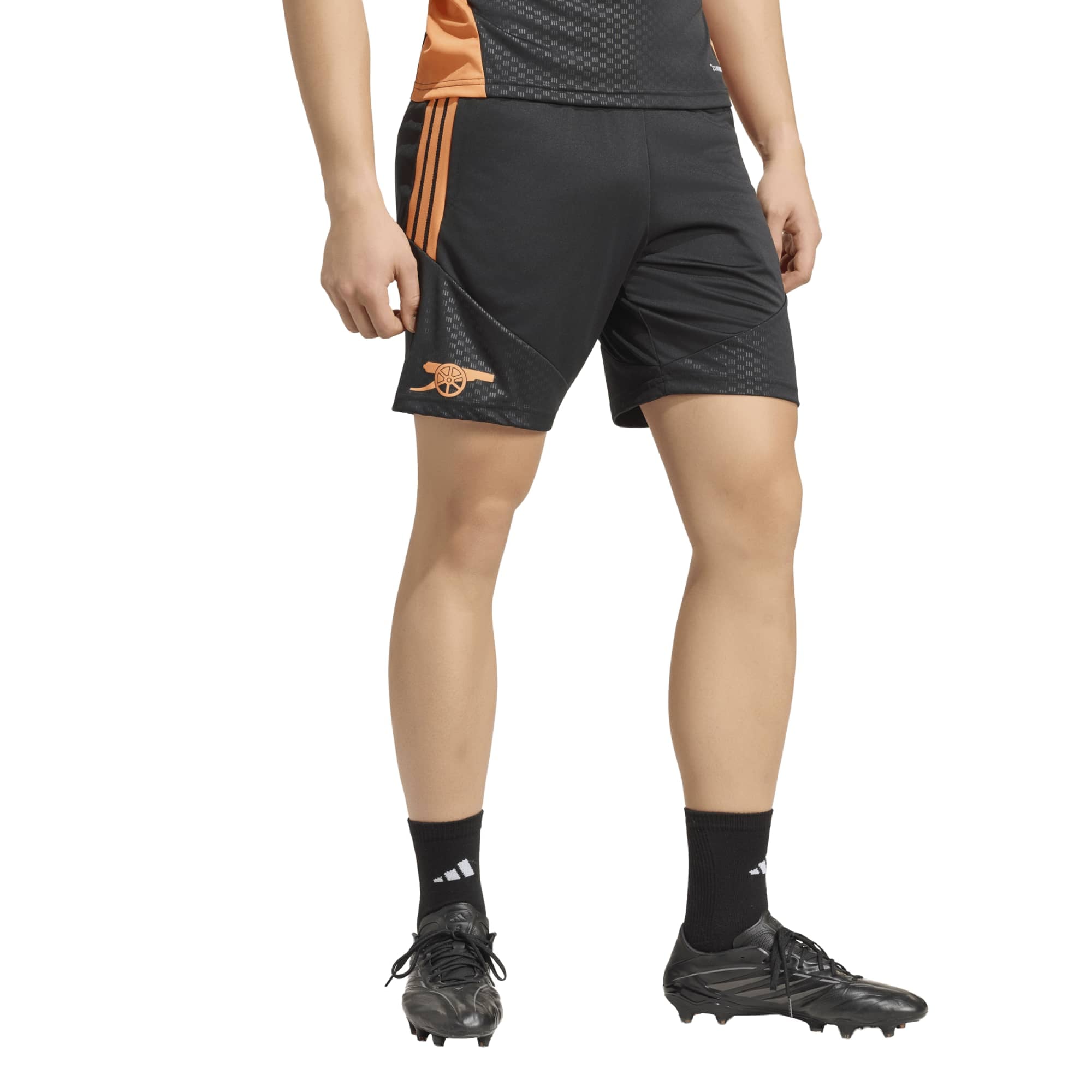 Arsenal adidas Training Shorts - Black: retailer-supplied image