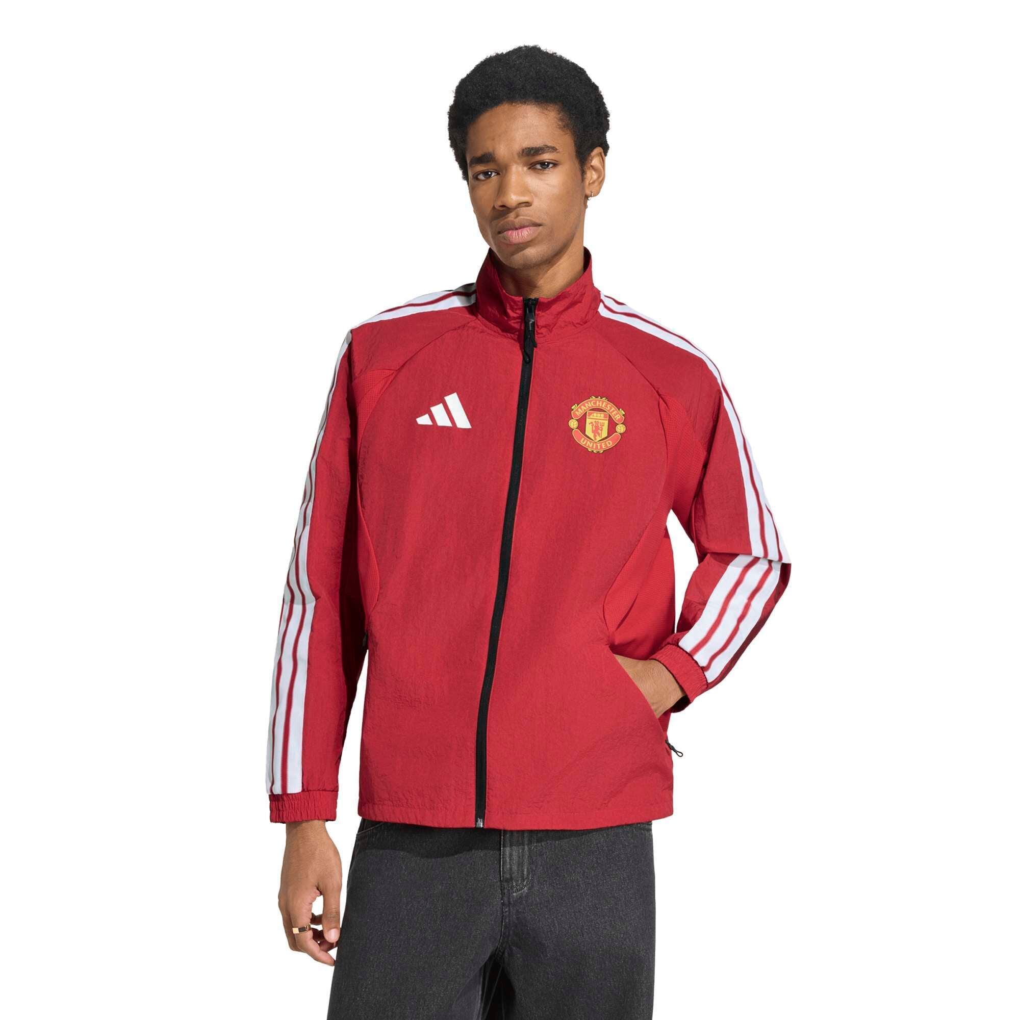 Manchester United adidas Anthem Jacket - Red