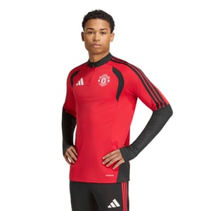 Manchester United Maillot d'Entraînement Fermeture Éclair 1/4 - Rouge - adidas, vue 2