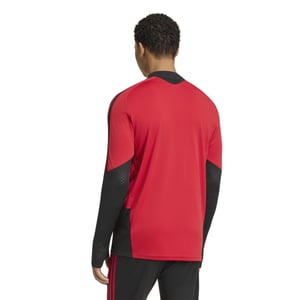 Manchester United Maillot d'Entraînement Fermeture Éclair 1/4 - Rouge - adidas, vue 3