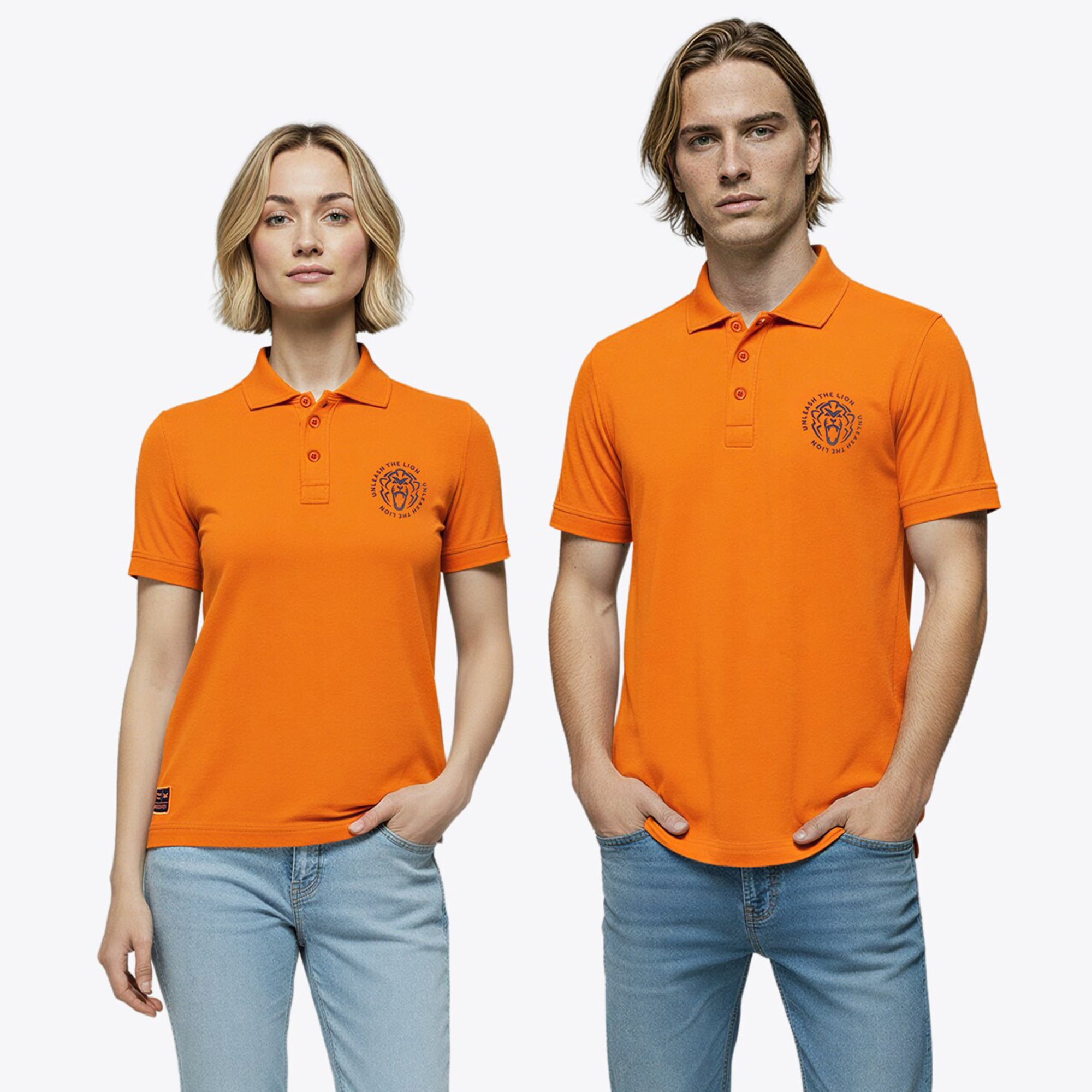 Unleash the Lion Polo - Orange