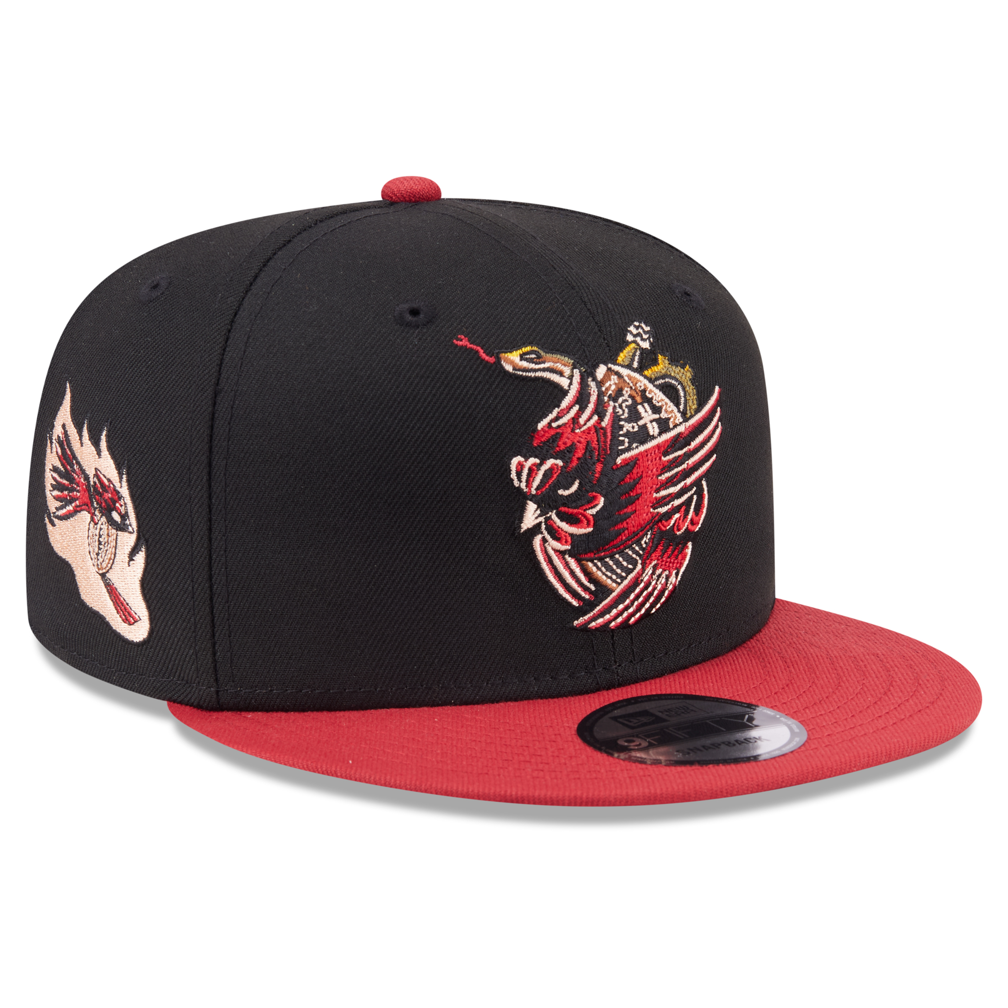 Men's New Era Black/Cardinal Arizona Cardinals Corazon Cardenal Collection 9FIFTY Snapback Hat