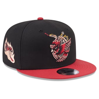 Men's New Era Black/Cardinal Arizona Cardinals Corazon Cardenal Collection 9FIFTY Snapback Hat