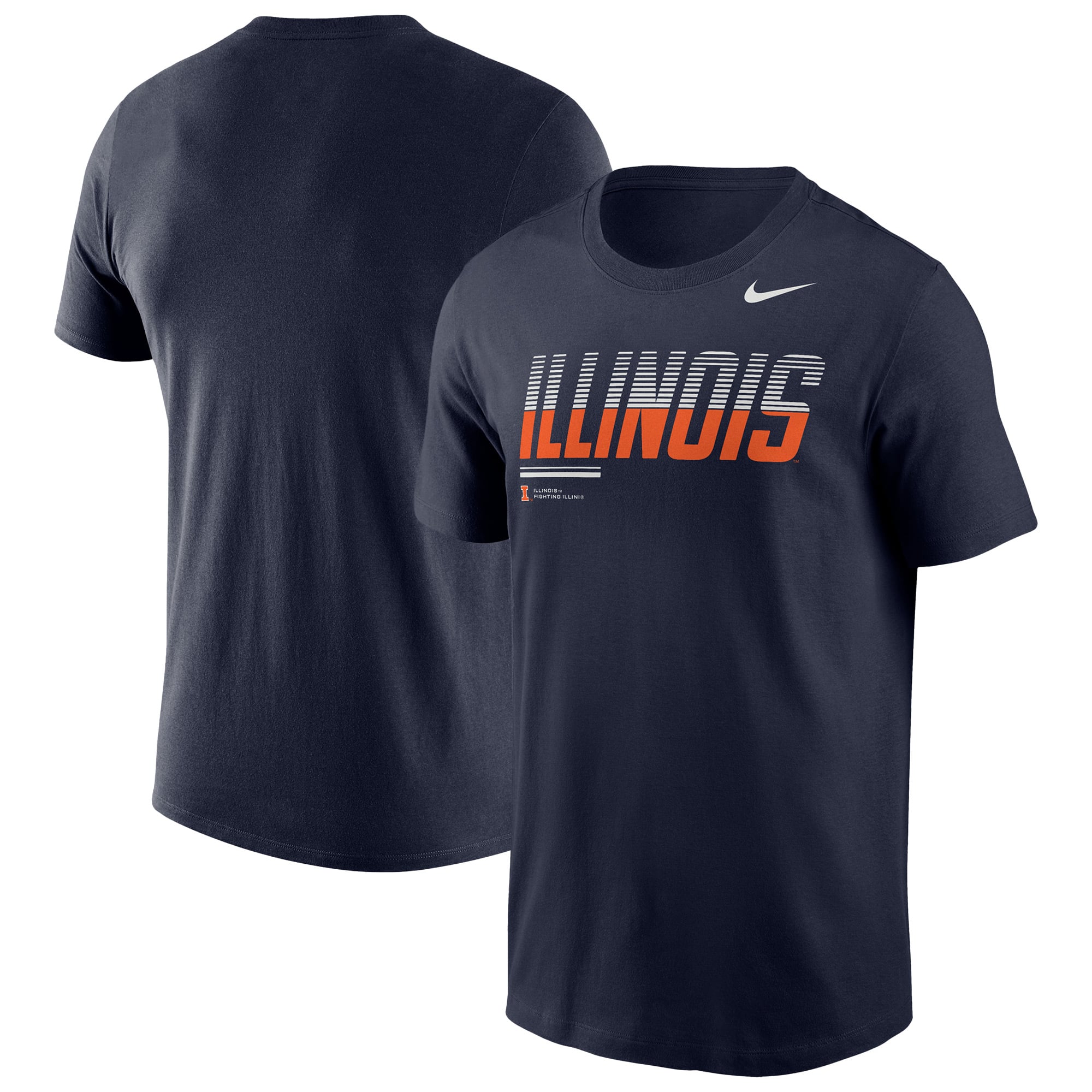 Men's Nike Navy Illinois Fighting Illini 2026 Sideline Wordmark Legend Dri-FIT T-Shirt