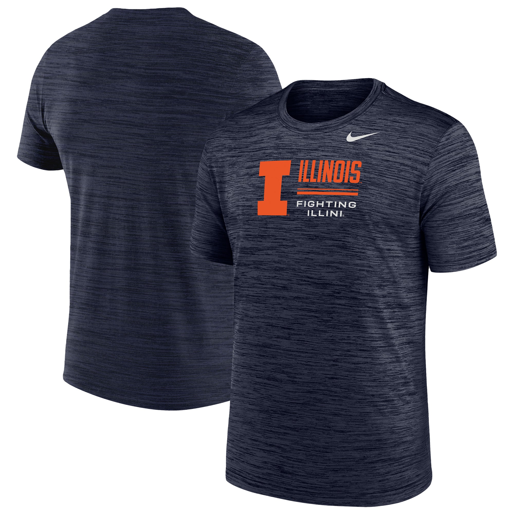 Men's Nike Navy Illinois Fighting Illini Velocity Dri-FIT T-Shirt