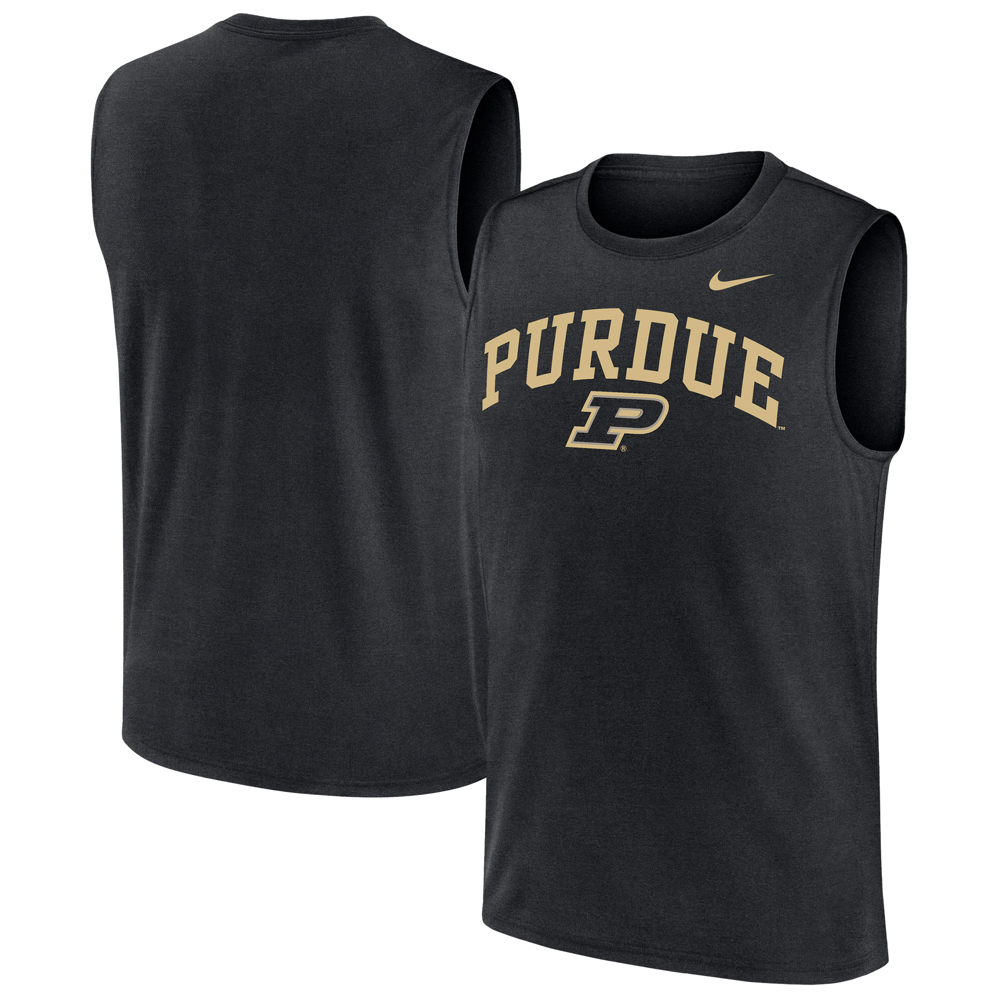 Men's Nike  Black Purdue Boilermakers Legend Dri-FIT Tank Top