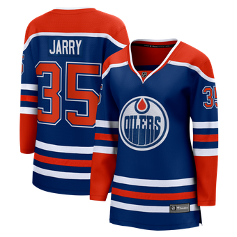 Women's Fanatics Tristan Jarry Royal Edmonton Oilers Home Breakaway Player Jersey