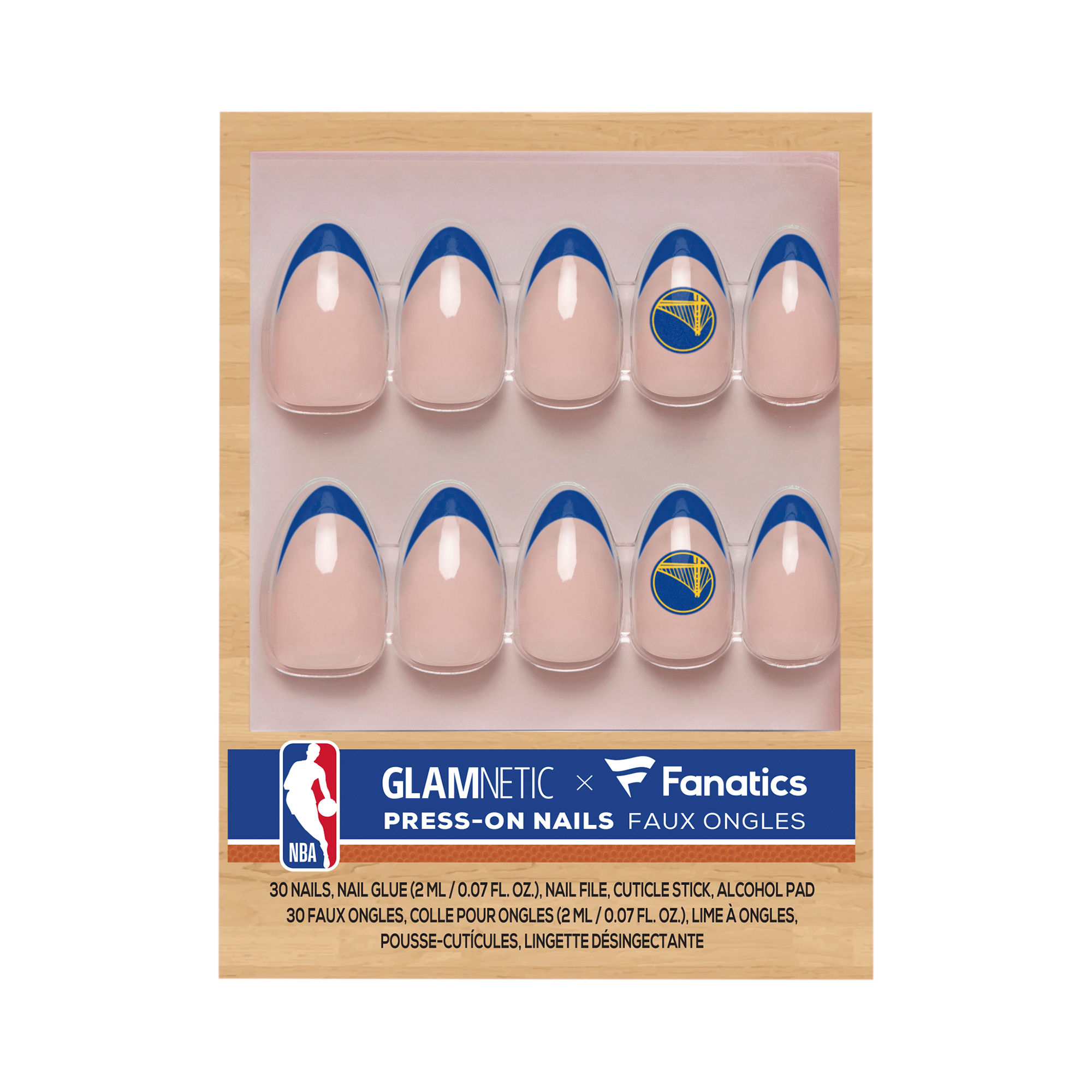 Glamnetic x Fanatics  Golden State Warriors Nail Kit
