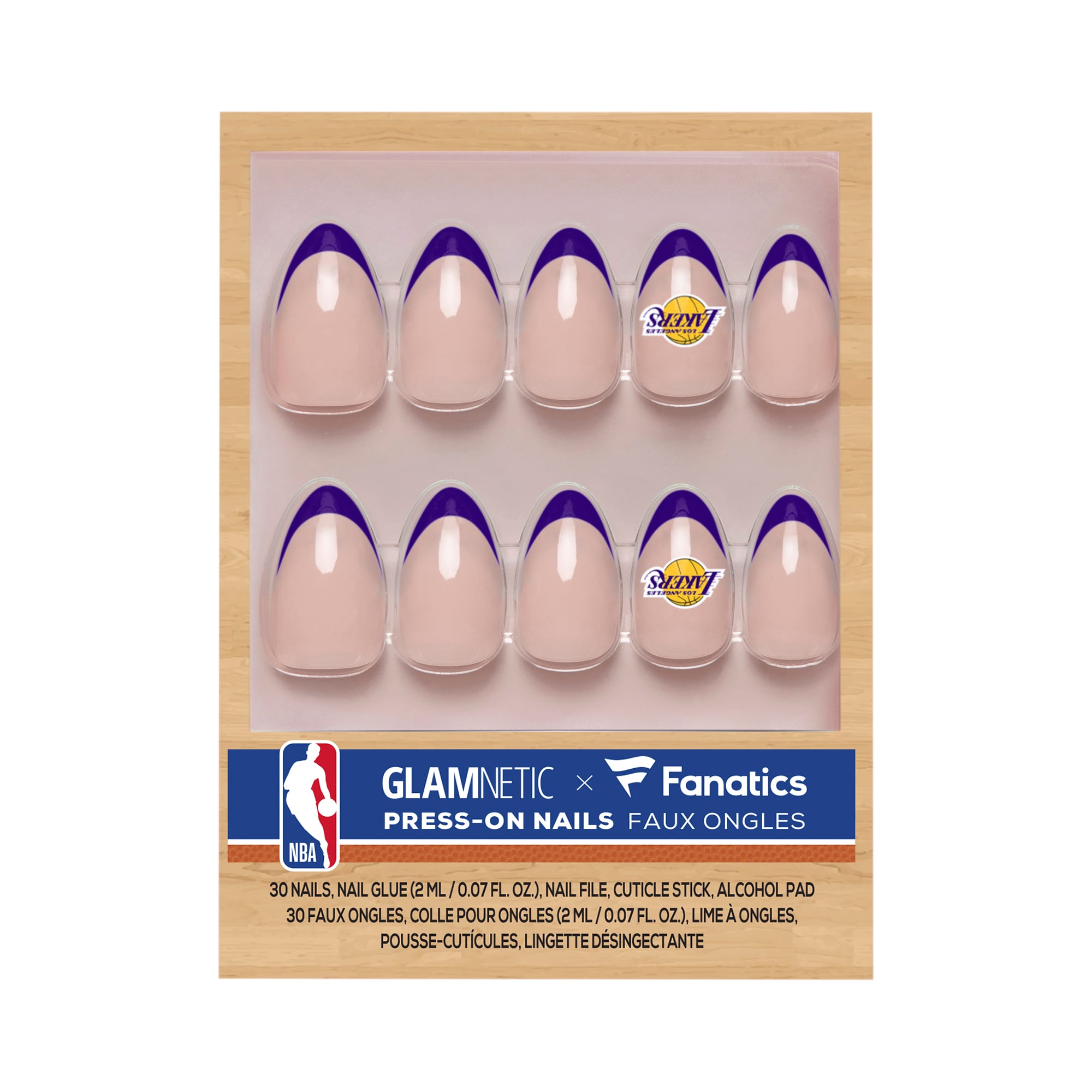 Glamnetic x Fanatics  Los Angeles Lakers Nail Kit