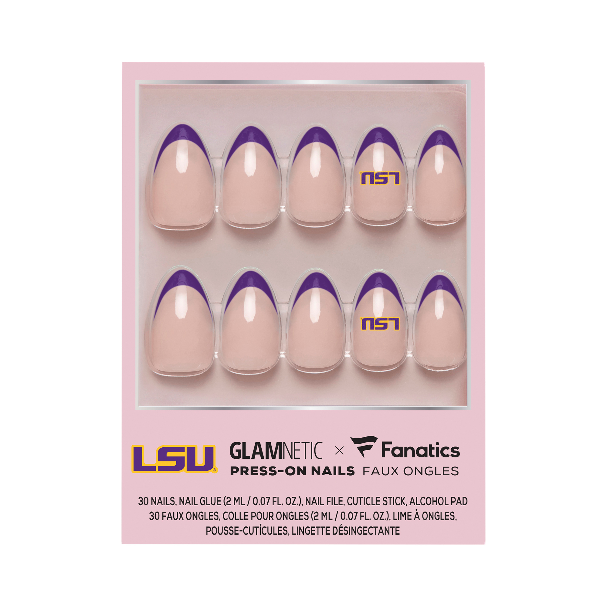 Glamnetic x Fanatics  LSU Tigers Nail Kit