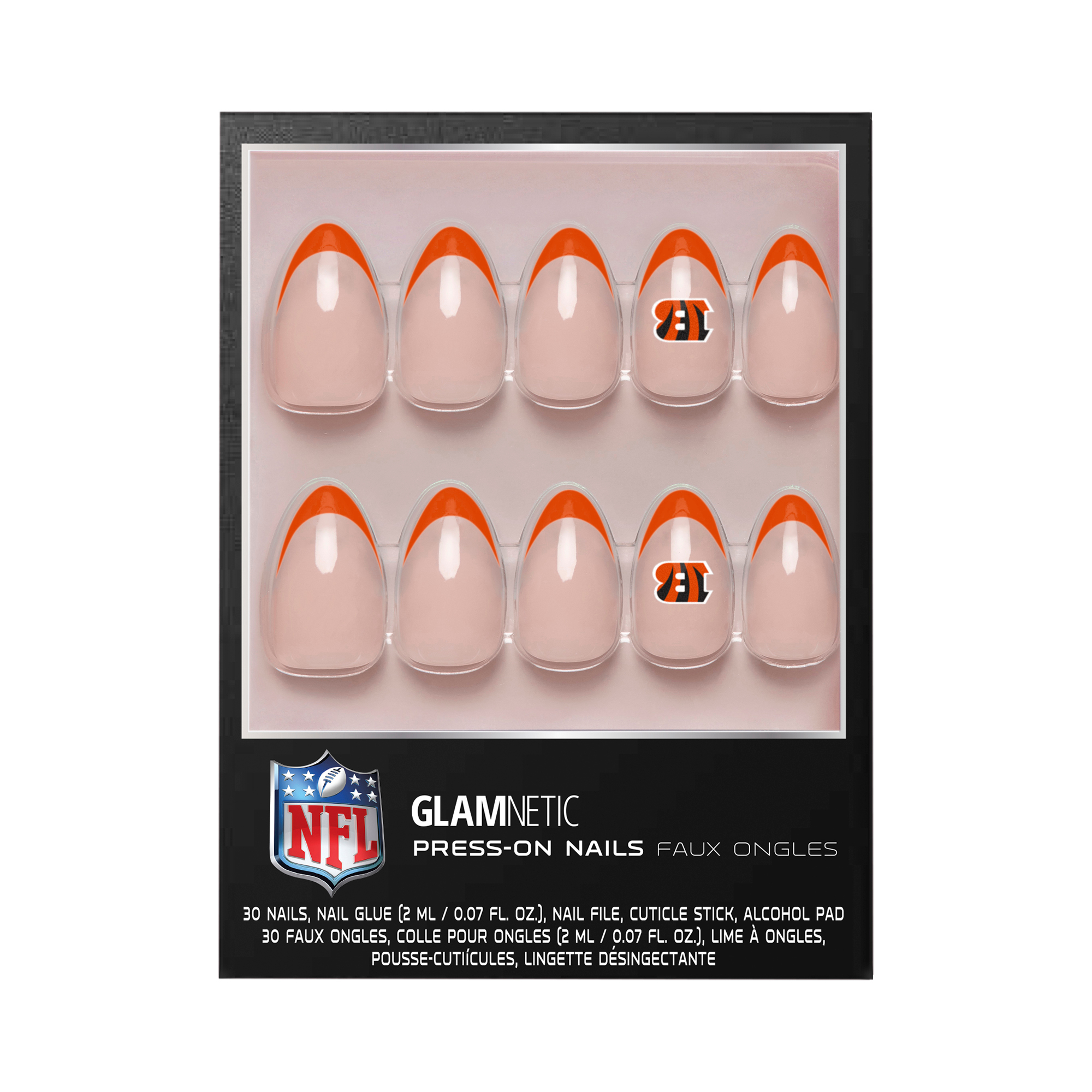 Glamnetic x Fanatics  Cincinnati Bengals Nail Kit
