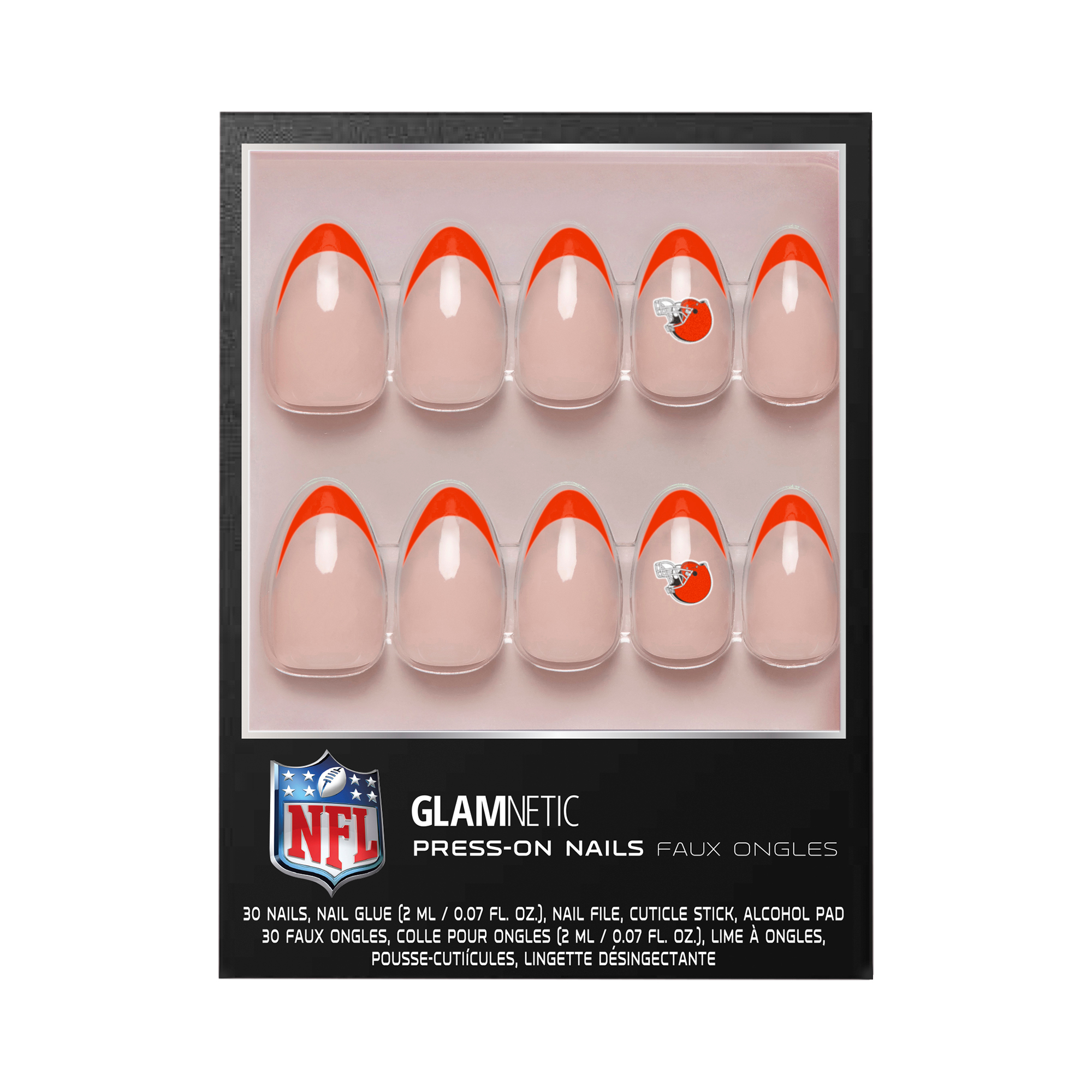 Glamnetic x Fanatics  Cleveland Browns Nail Kit
