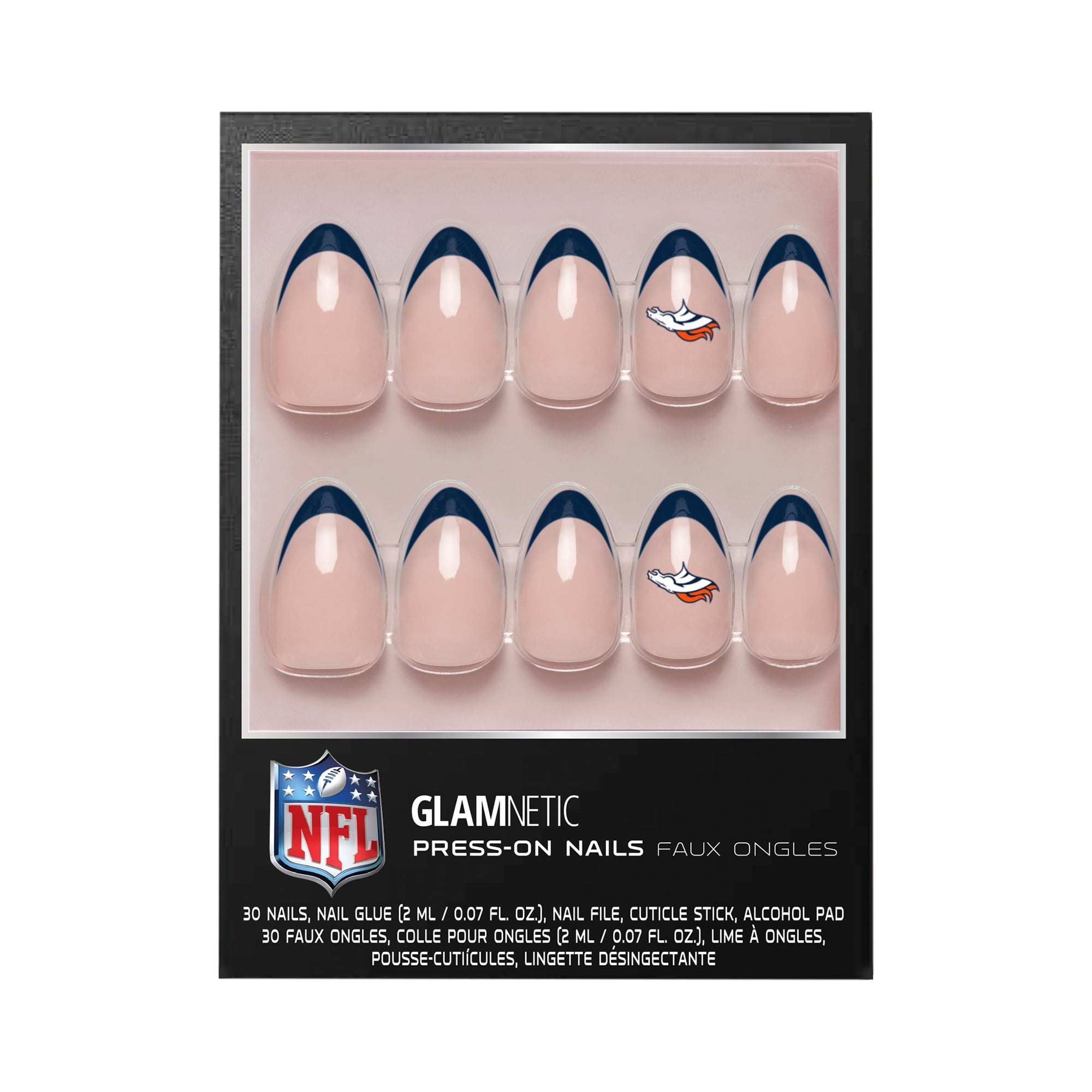 Glamnetic x Fanatics  Denver Broncos Nail Kit