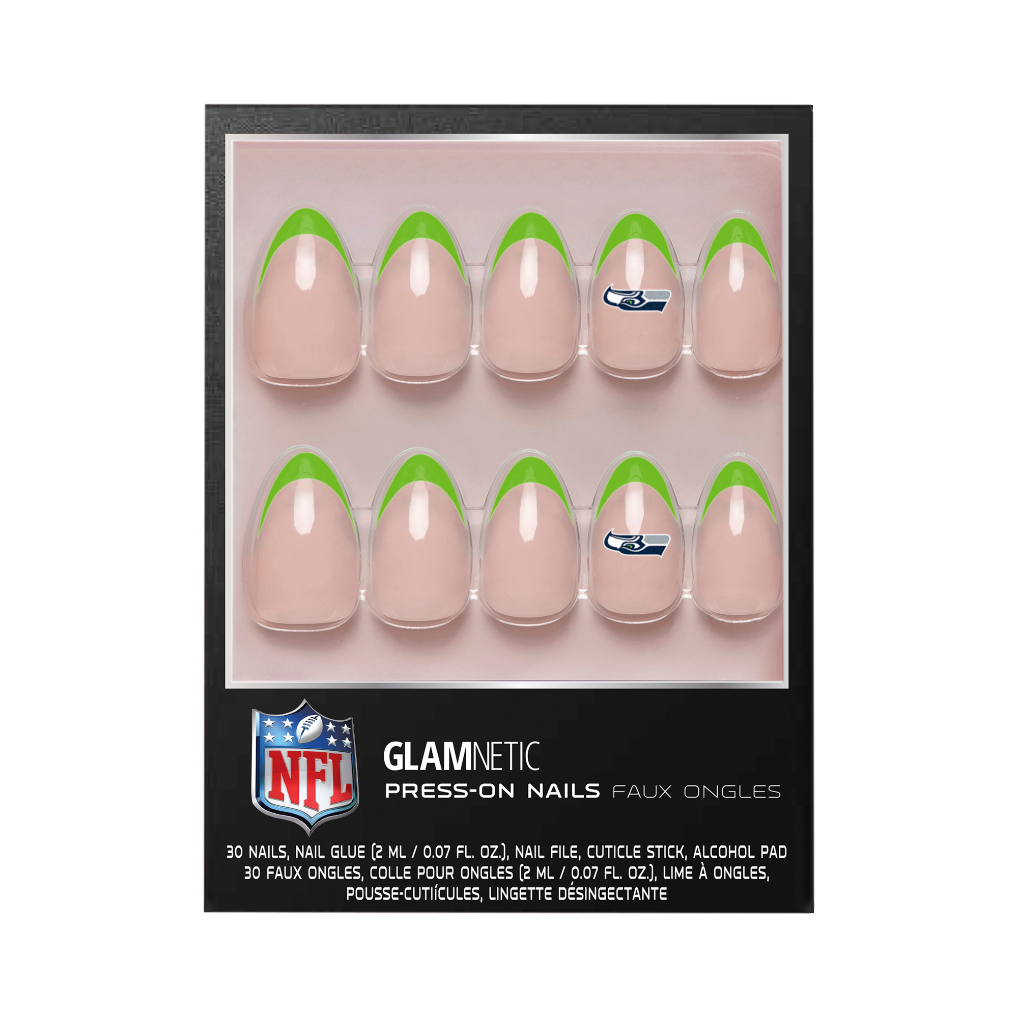 Glamnetic x Fanatics  Seattle Seahawks Nail Kit