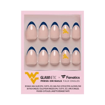 Glamnetic x Fanatics  West Virginia Mountaineers Nail Kit
