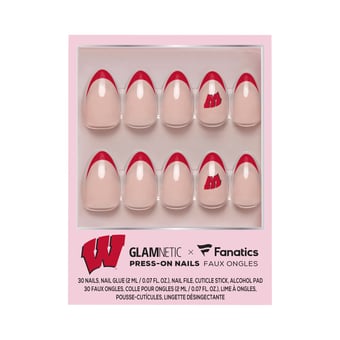 Glamnetic x Fanatics  Wisconsin Badgers Nail Kit