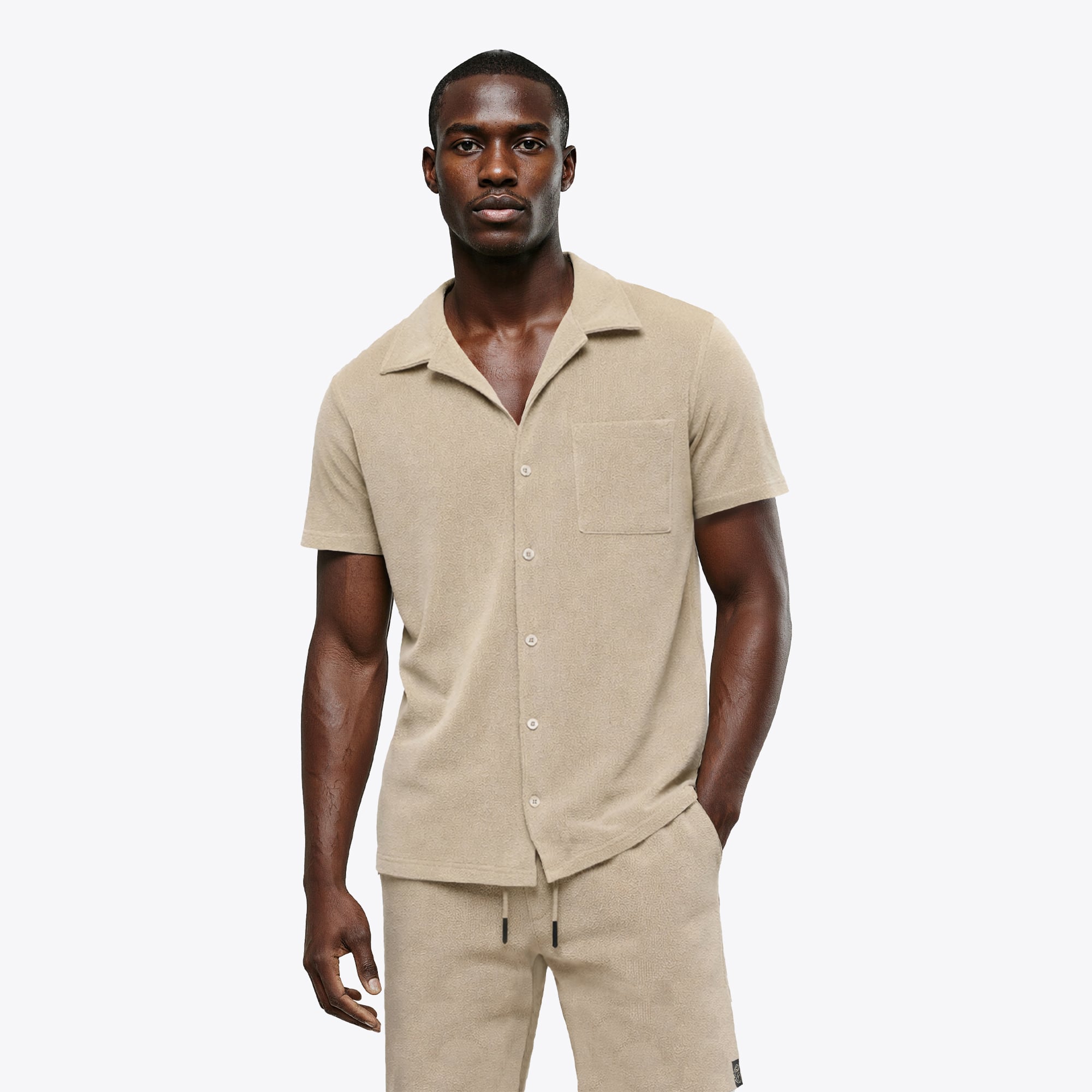 Unleash the Lion Terry Shirt - Light Brown