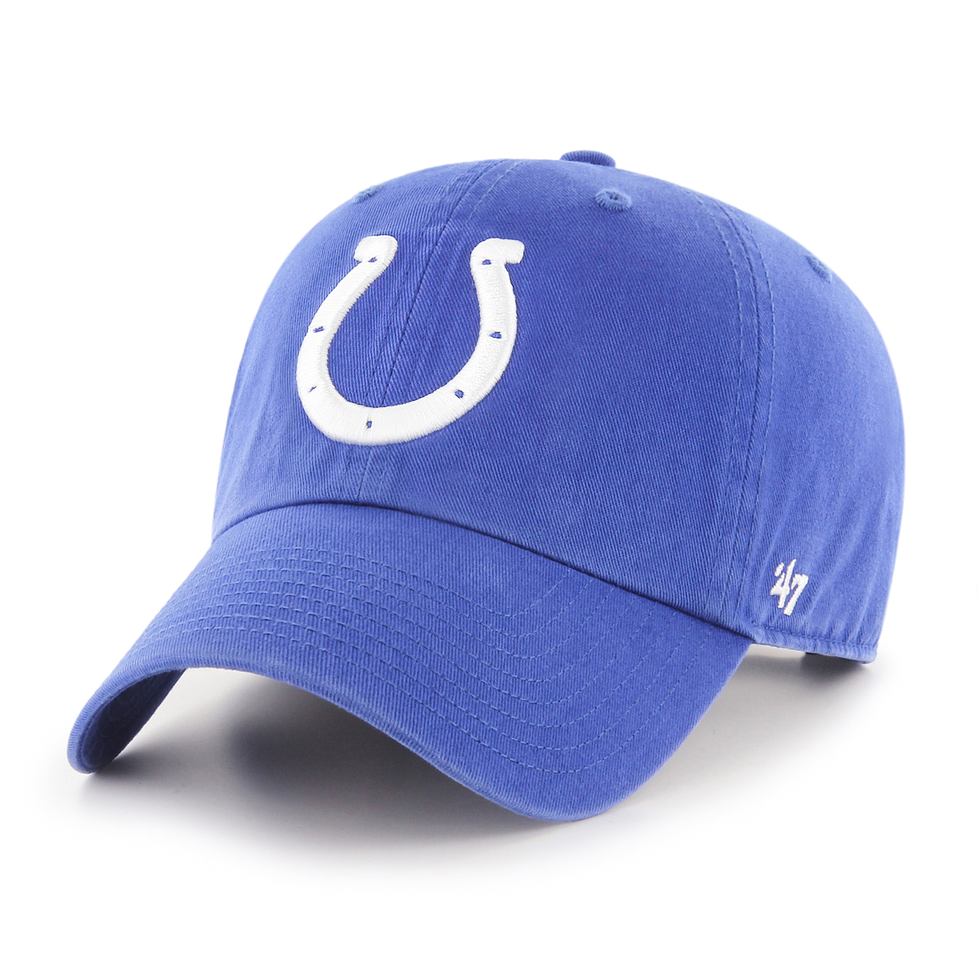 Men's '47 Royal Indianapolis Colts Primary Logo Cleanup Adjustable Hat