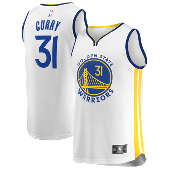 Men's Fanatics Seth Curry White Golden State Warriors Fast Break Replica Player Jersey - Association Edition
