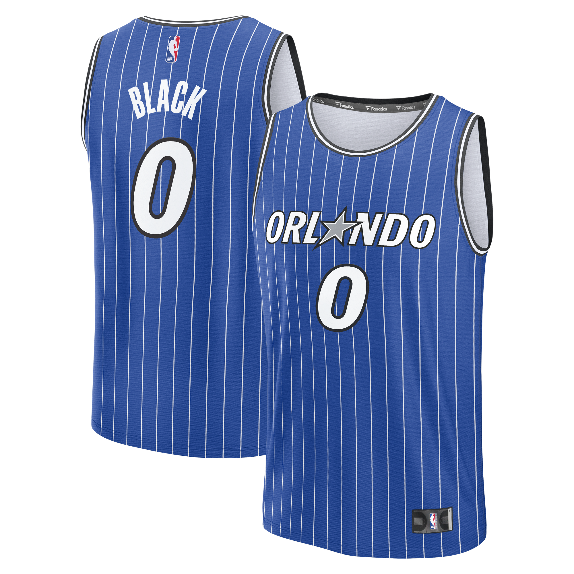 Men's Fanatics Anthony Black Royal Orlando Magic Fast Break Replica Jersey - Icon Edition