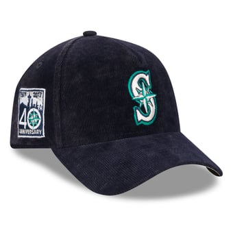 Men's New Era Navy Seattle Mariners Corduroy A-Frame 59FORTY Fitted Hat