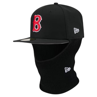 Men's New Era  Black Boston Red Sox Ski Mask 59FIFTY Fitted Hat