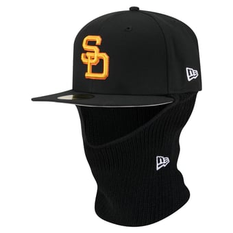 Men's New Era  Black San Diego Padres Ski Mask 59FIFTY Fitted Hat